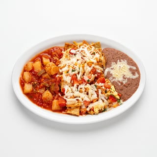 Chilaquiles [Fried Tortilla Chips in Salsa]