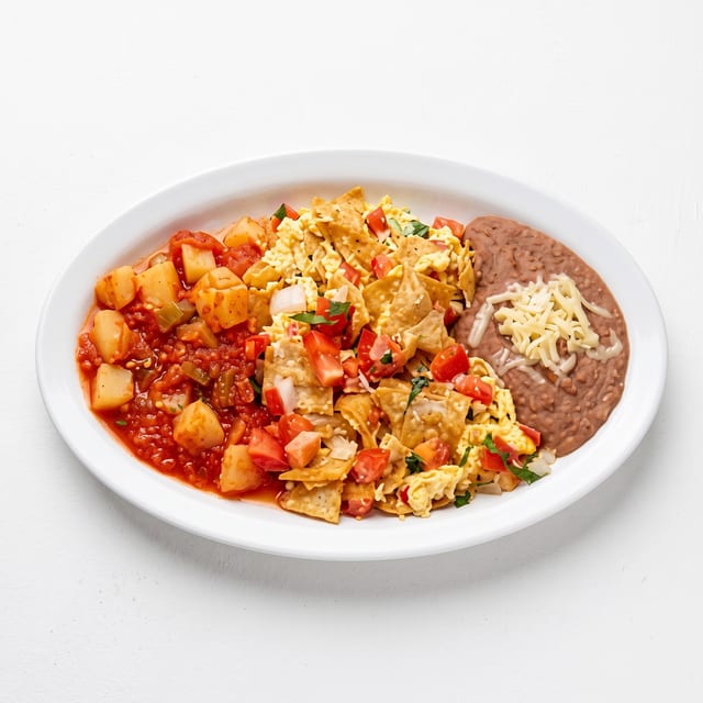 Migas [Scrambled Eggs with Tortilla Strips].