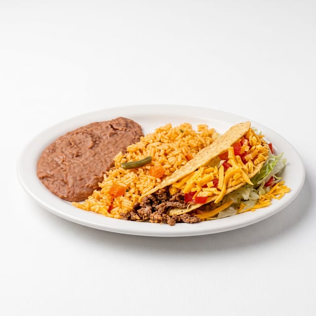 Kids' Crispy Taco Plate.